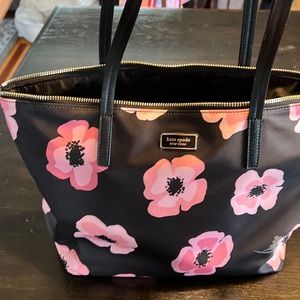 Kate spade pink and black tote